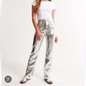 Silver chromatic Abercrombie pants